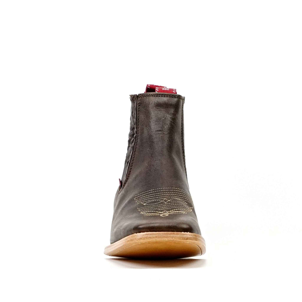 Cowboy Style Alamo Brown Ankle Boots - Square Toe (E1200) - Gomez Western Wear