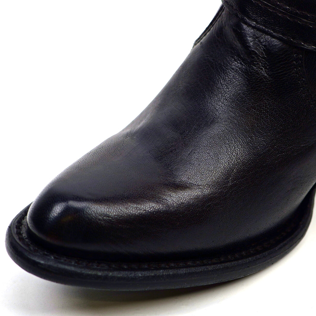 Denali Black Tall Shaft Boots - Round Toe - Gomez Western Wear