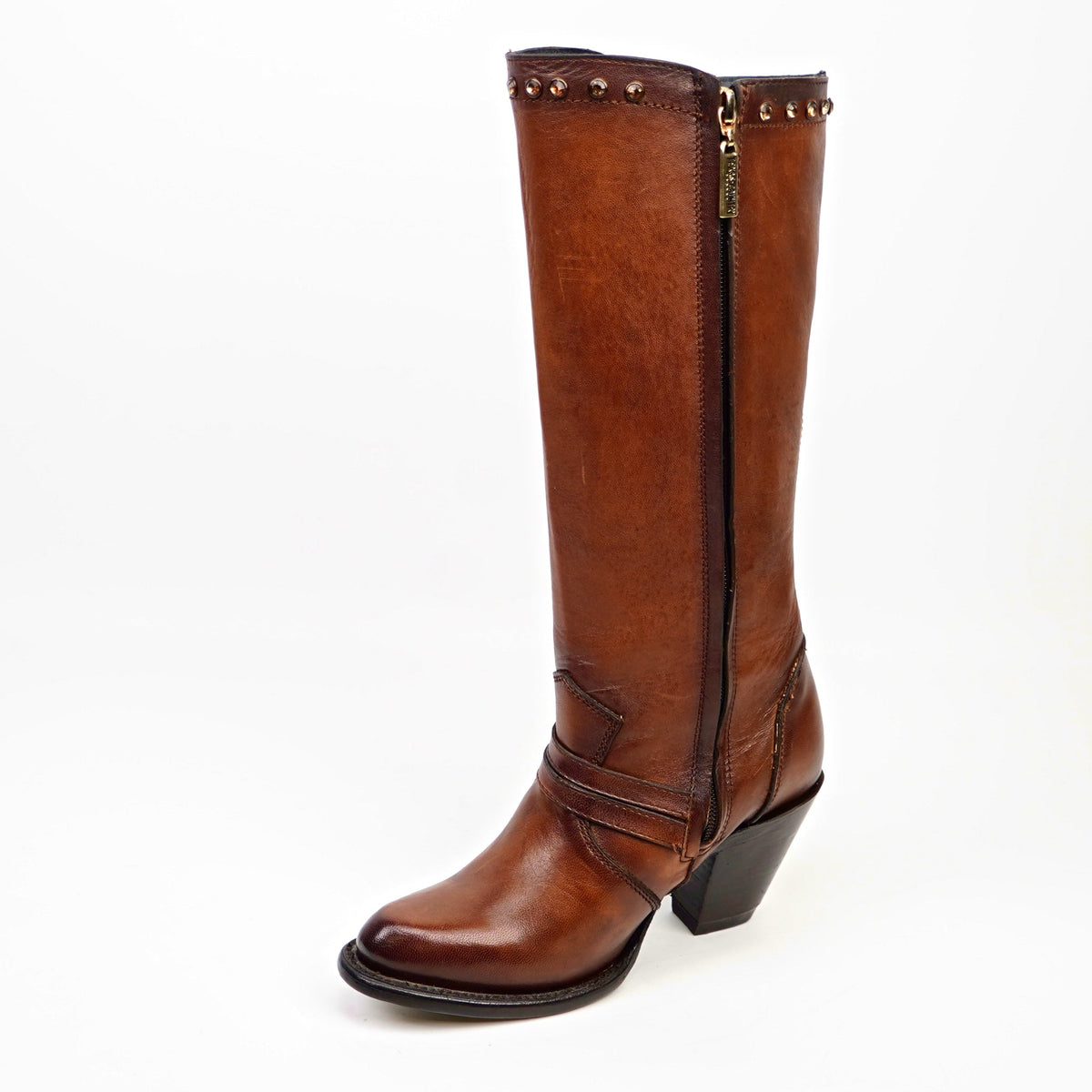 Denali Orange Tall Shaft Boots - Tall Shaft - Round Toe - Gomez Western Wear