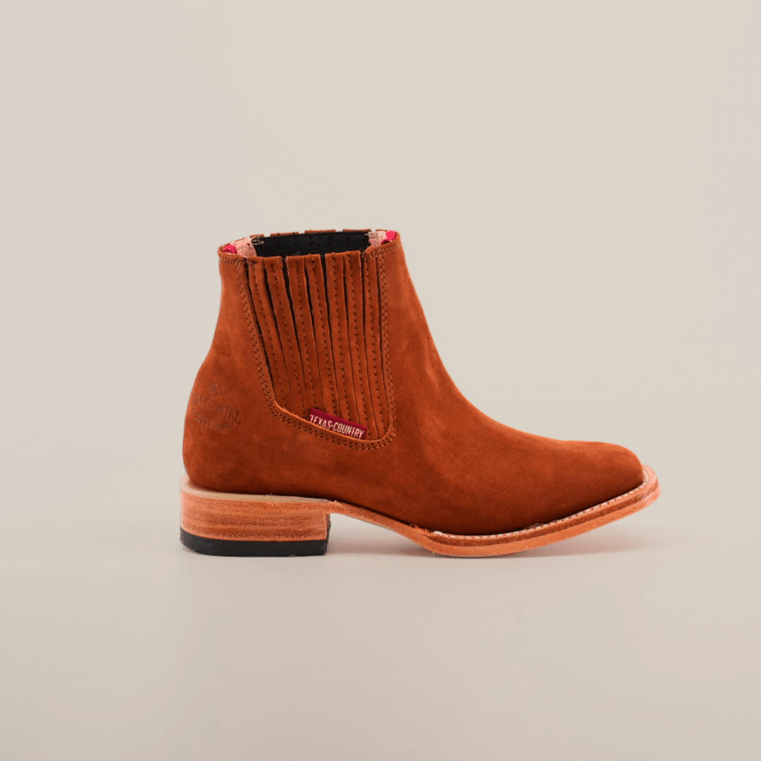 E1200 Joven Nobuck Castano - Gomez Western Wear