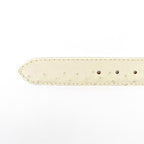Exotic Full Quilt Ostrich Belt - Bone (C-028) - Gomez Western Wear