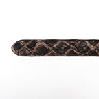 Exotic Full Quilt Pirarucu Belt - Eclipse Brown (C-028) - Gomez Western Wear