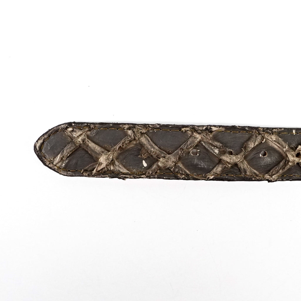 Exotic Full Quilt Pirarucu Belt - Mink Taupe (C-028) - Gomez Western Wear