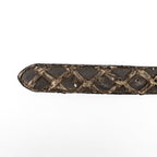 Exotic Full Quilt Pirarucu Belt - Mink Taupe (C-028) - Gomez Western Wear