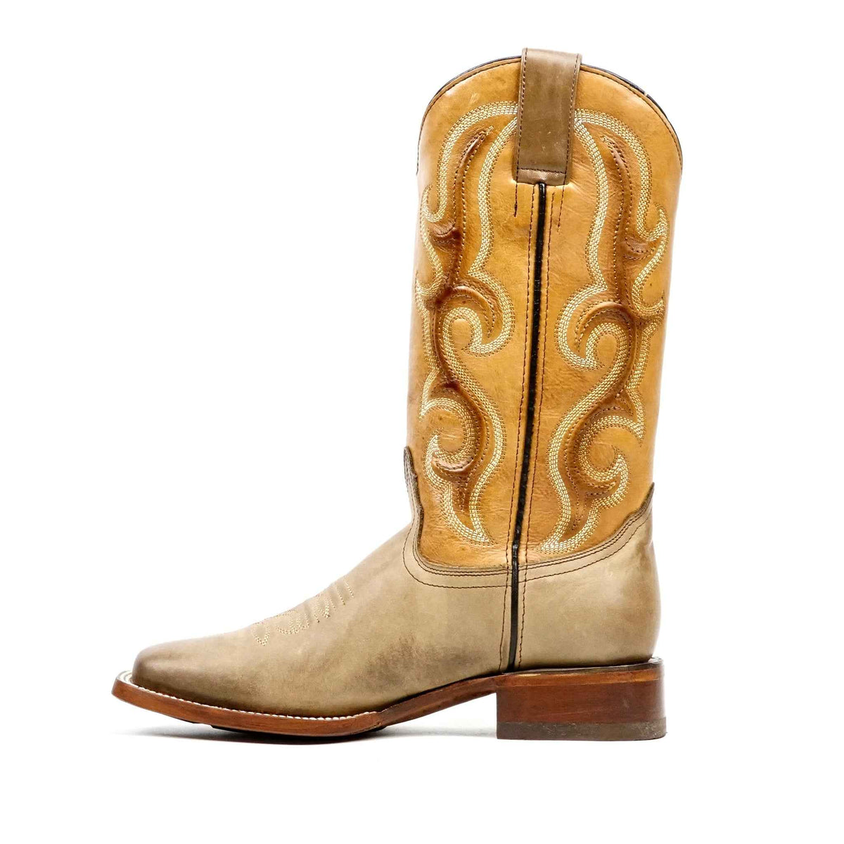 Fawn Cowboy Boots - Square Toe (E951) - Gomez Western Wear