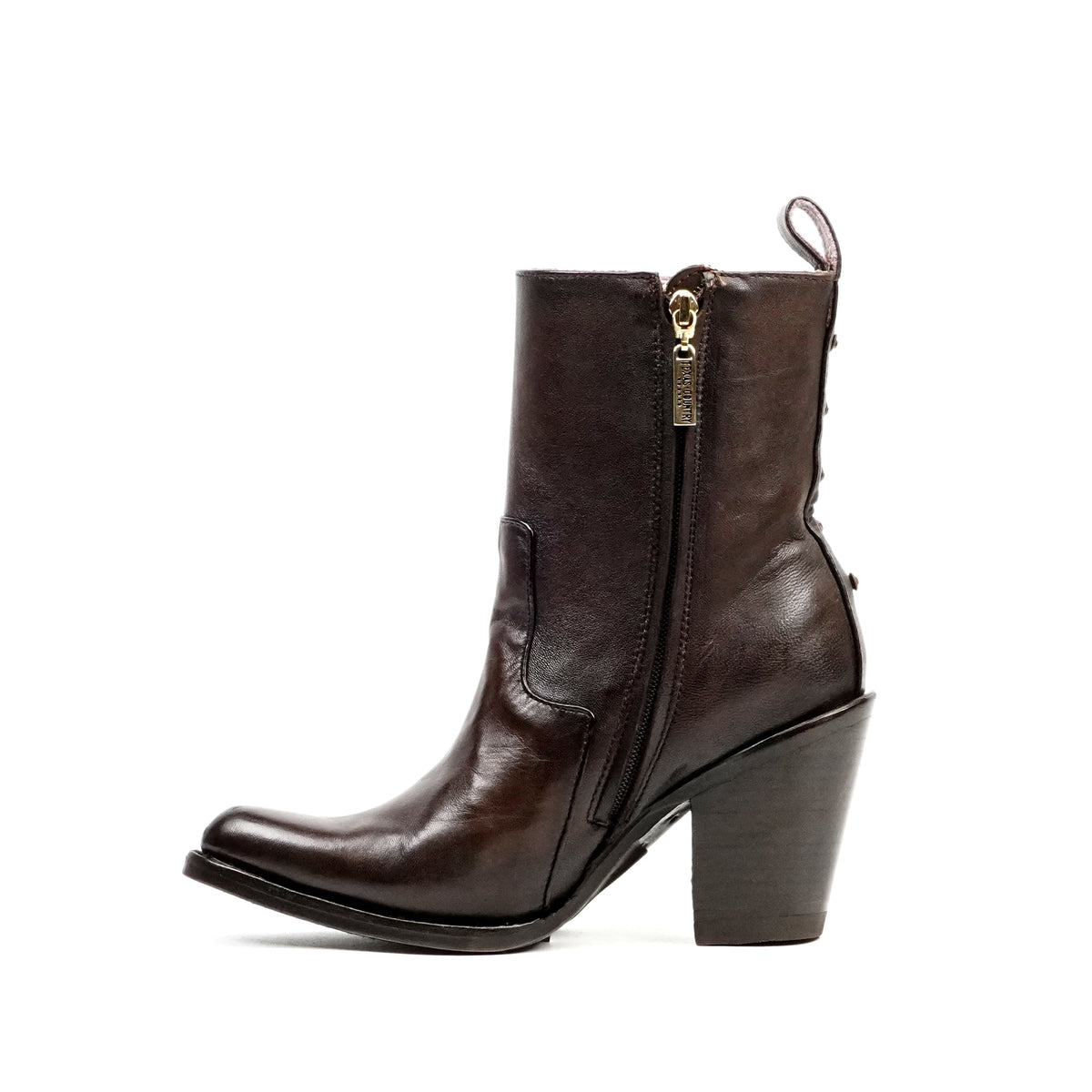 Francia Chocolate Brown Short Boots - J Toe - Gomez Western Wear