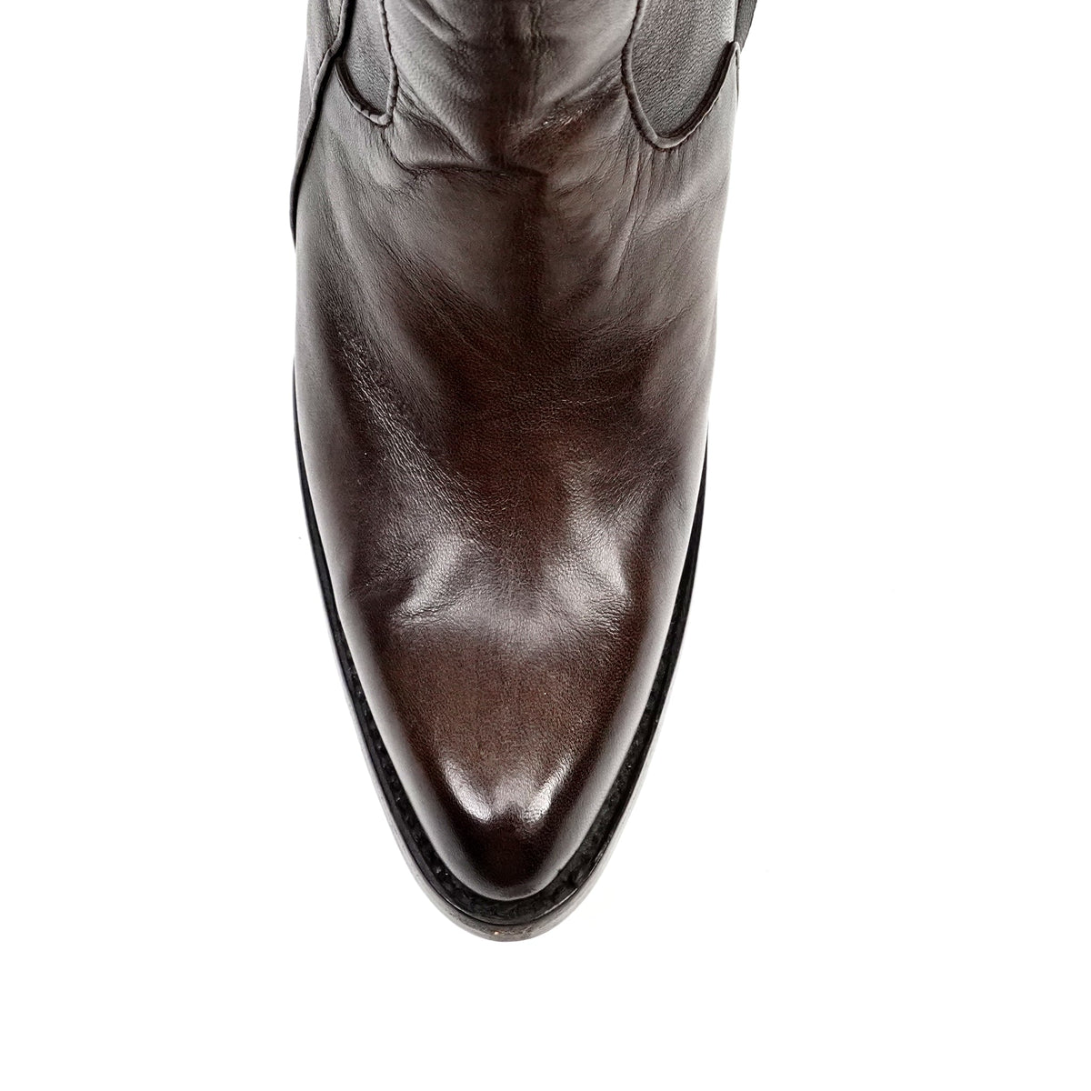 Francia Chocolate Brown Short Boots - J Toe - Gomez Western Wear