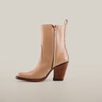 Francia Cream Ankle Boots - J Toe - Gomez Western Wear