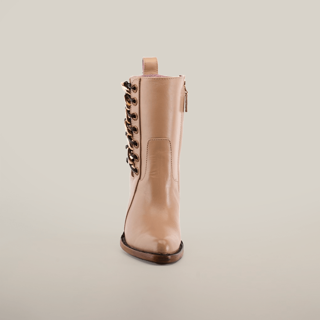 Francia Cream Ankle Boots - J Toe - Gomez Western Wear