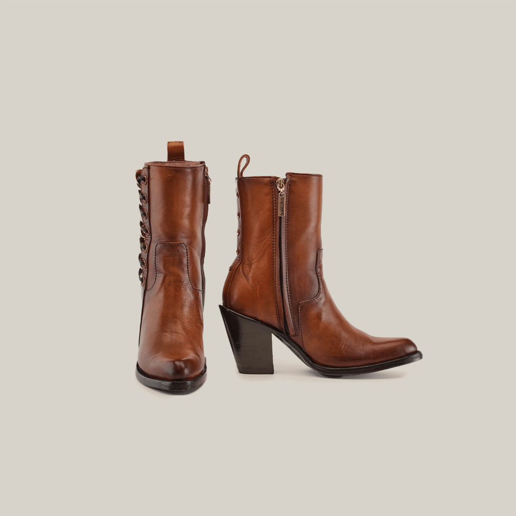 Francia Honey Booties - J Toe - Gomez Western Wear