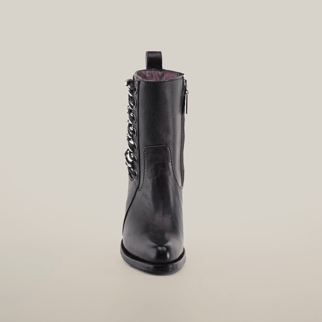Francia Rings Bootie Black - J Toe - Gomez Western Wear