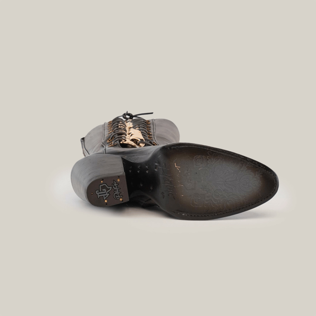 Francia Rings Tall Shaft Chocolate - J Toe - Gomez Western Wear