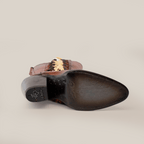 Francia Rings Tall Shaft Tan - J Toe - Gomez Western Wear