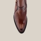 Francia Rings Tall Shaft Tan - J Toe - Gomez Western Wear