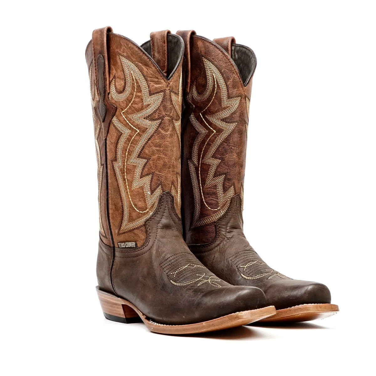 Fresno Chocolate Cowboy Boots - Narrow Square Toe (E906) - Gomez Western Wear