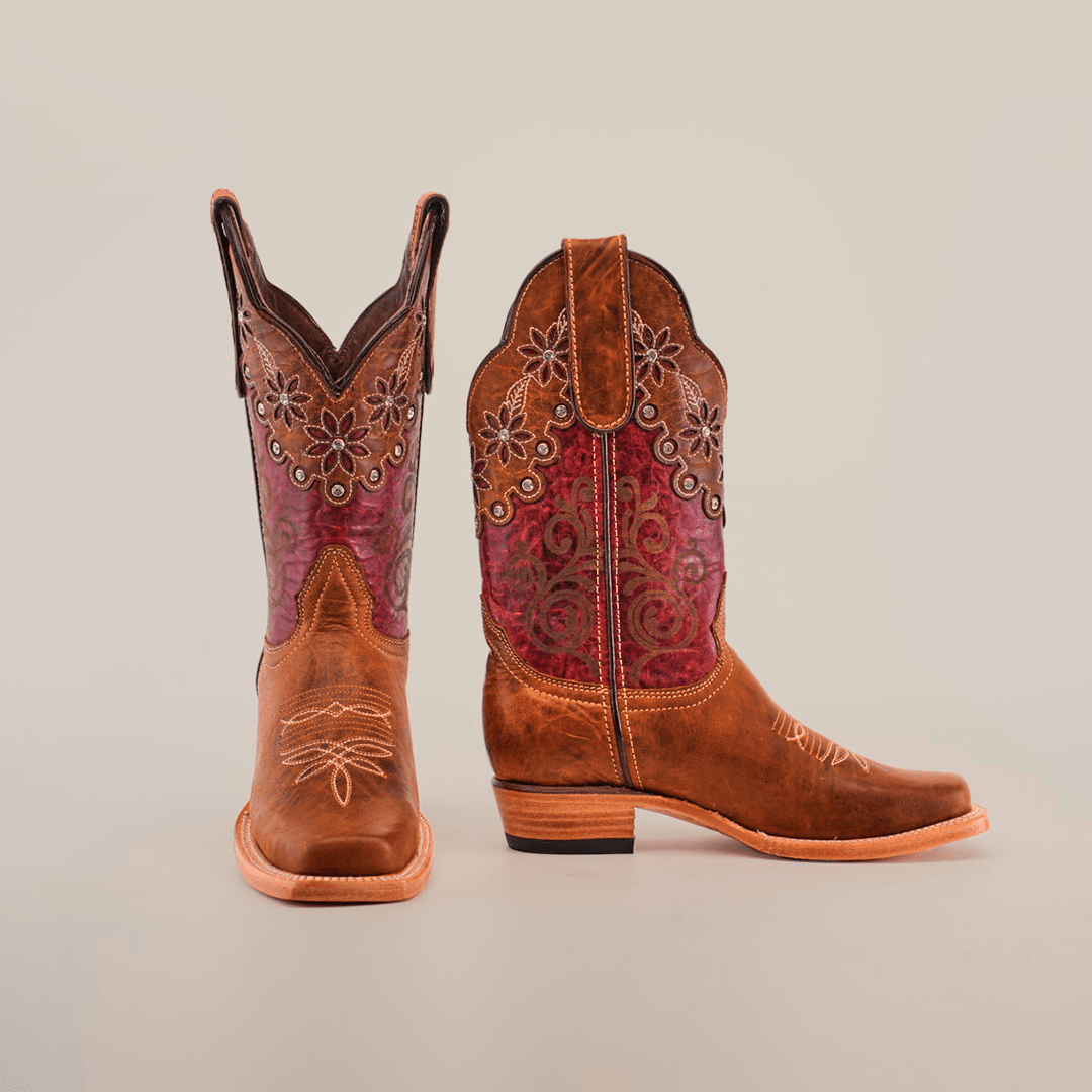 Grecas - Orix Crystals Short Shaft Boots - Narrow Square Toe (E387) - Gomez Western Wear