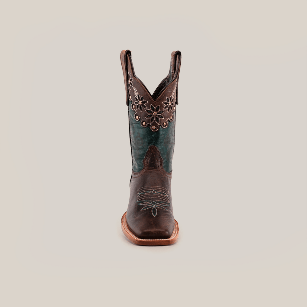 Grecas - Tobacco Crystals Short Shaft Boots - Narrow Square Toe (E387) - Gomez Western Wear