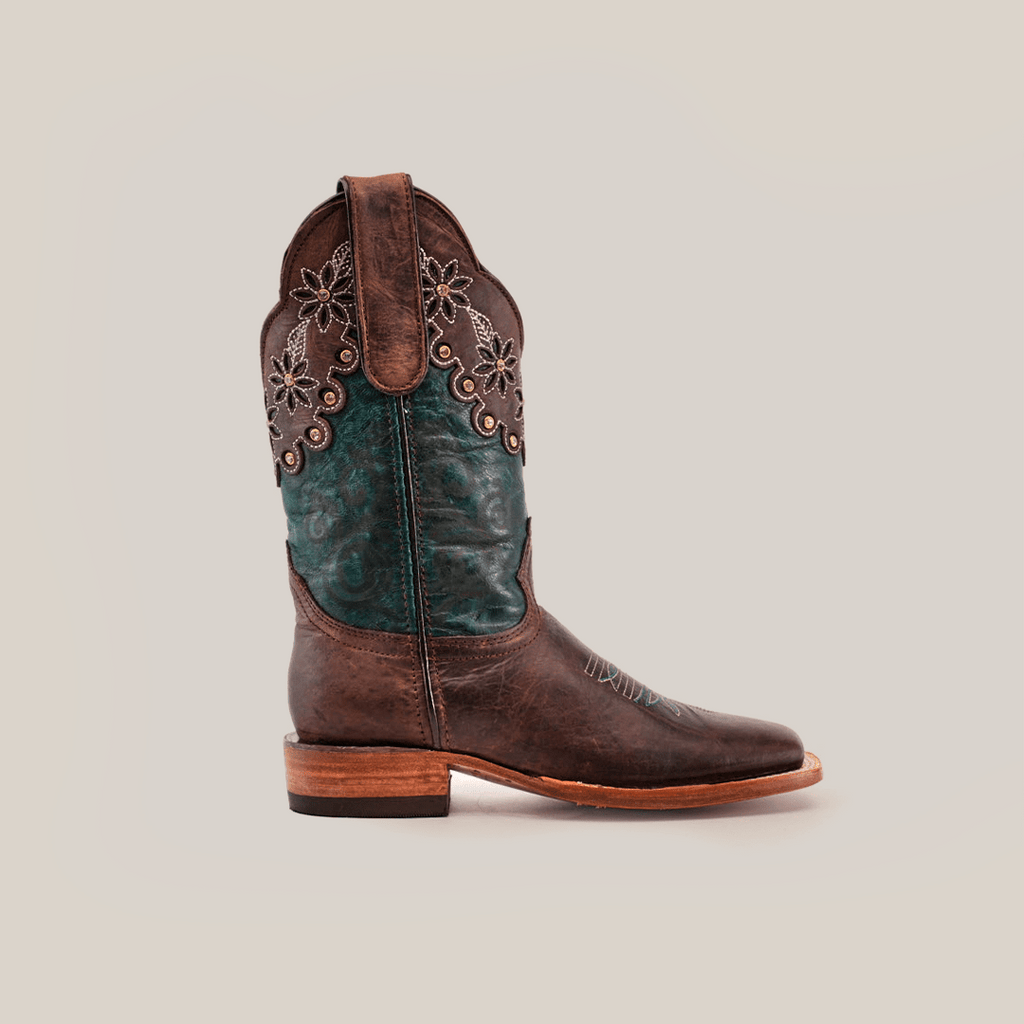 Grecas - Tobacco Crystals Short Shaft Boots - Narrow Square Toe (E387) - Gomez Western Wear