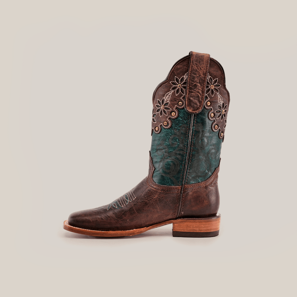 Grecas - Tobacco Crystals Short Shaft Boots - Narrow Square Toe (E387) - Gomez Western Wear