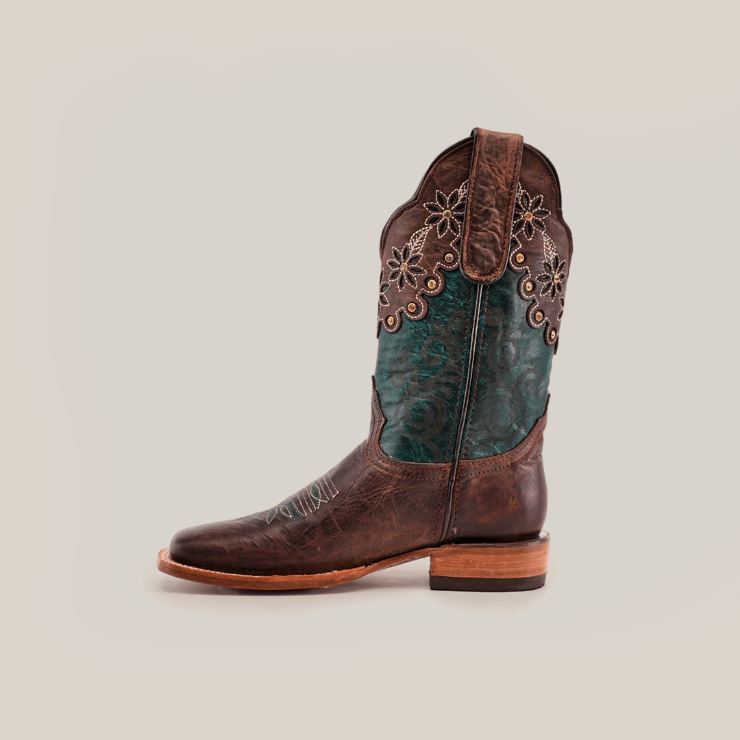 Grecas - Tobacco Crystals Short Shaft Boots - Narrow Square Toe (E387) - Gomez Western Wear