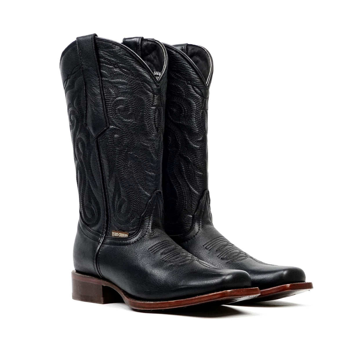 Grisly Cowboy Boots - Black - Rodeo Toe (E50) - Gomez Western Wear