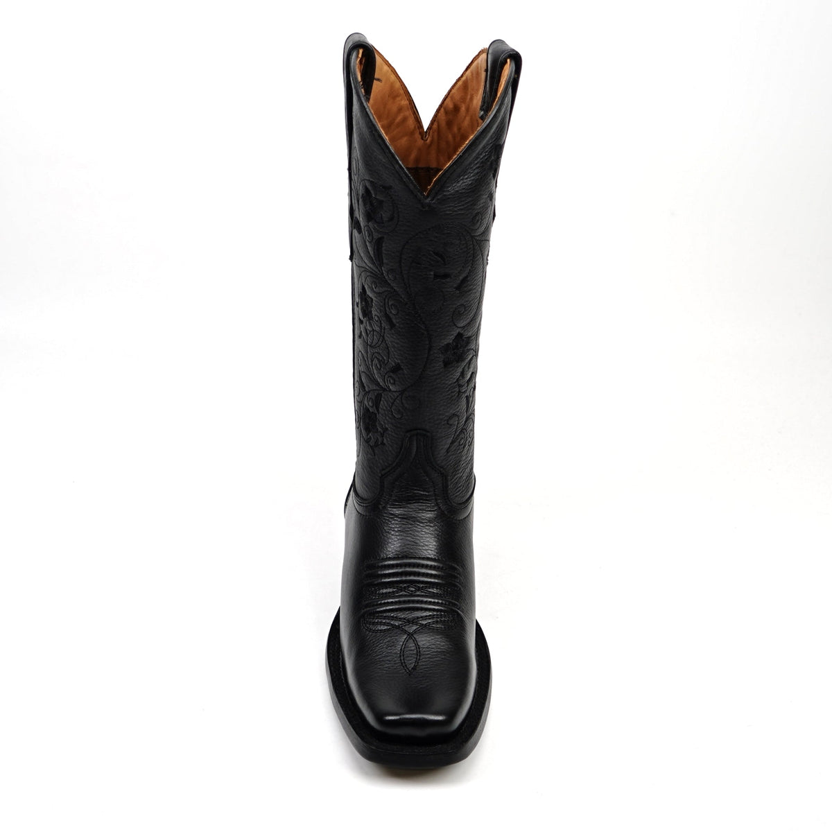 Grizzly Black Short Shaft Boots - Narrow Square Toe (E862) - Gomez Western Wear