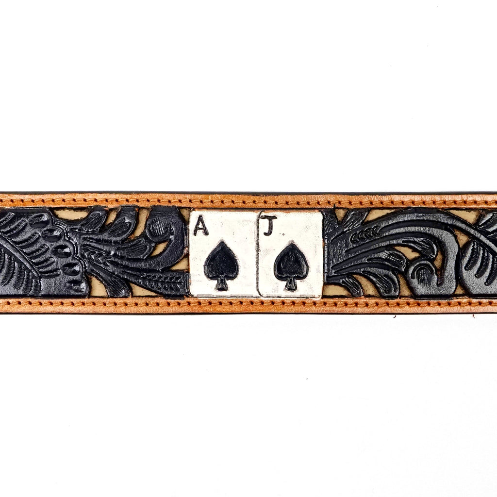 Hand-Tooled Leather Belt (MOD3) - Gomez Western Wear
