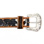 Hand-Tooled Leather Belt (MOD3) - Gomez Western Wear