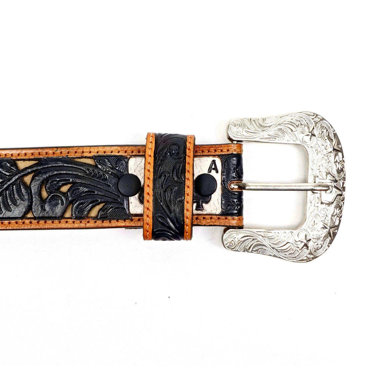 Hand-Tooled Leather Belt (MOD3) - Gomez Western Wear