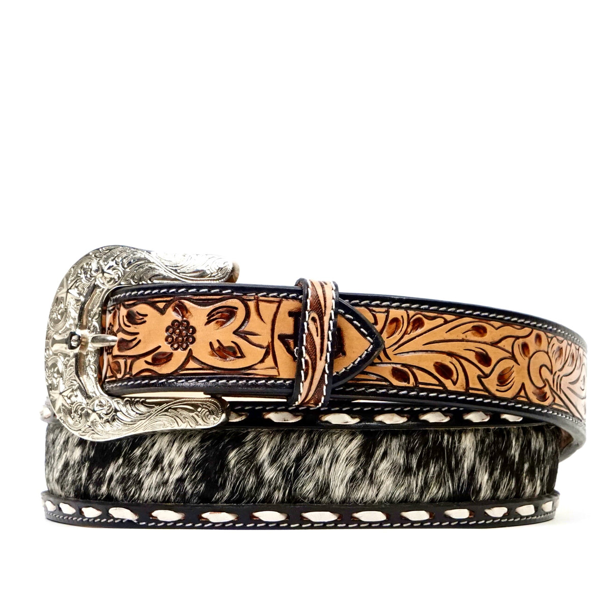Hand-Tooled Leather Belt (MOD5) - Gomez Western Wear
