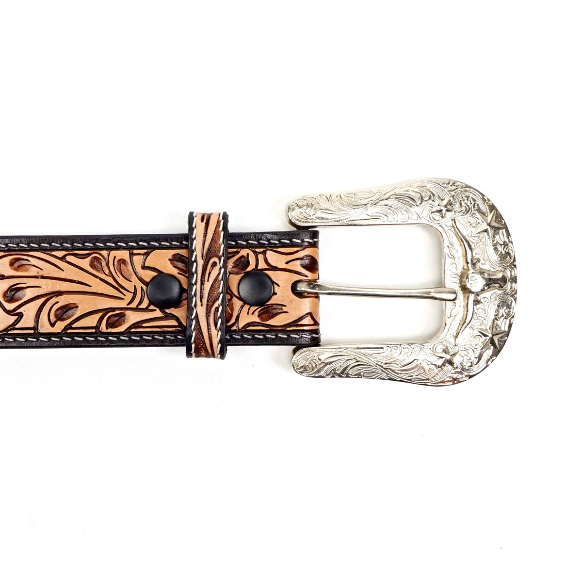 Hand-Tooled Leather Belt (MOD5) - Gomez Western Wear