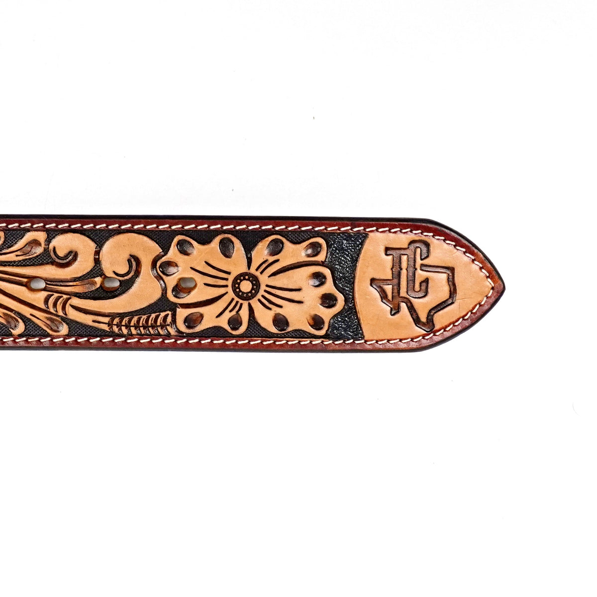 Hand-Tooled Leather Belt (MOD8) - Gomez Western Wear