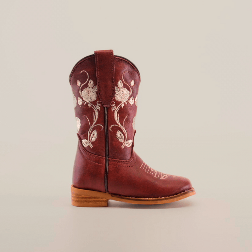 Jatziry Cogñac - Square Toe - Kids Boots - Gomez Western Wear