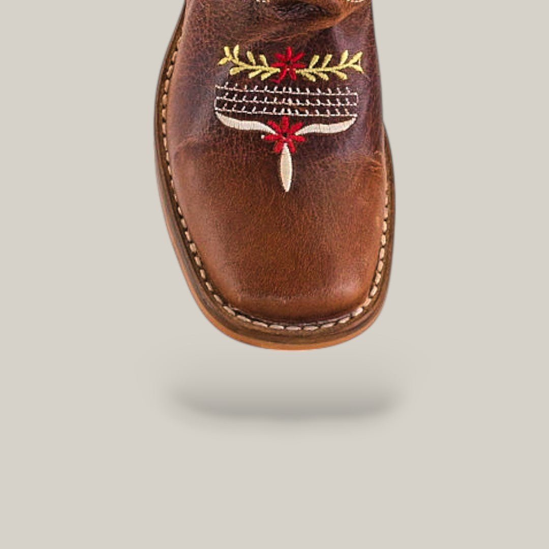 Karo Brown - Square Toe - Kids Boots - Gomez Western Wear