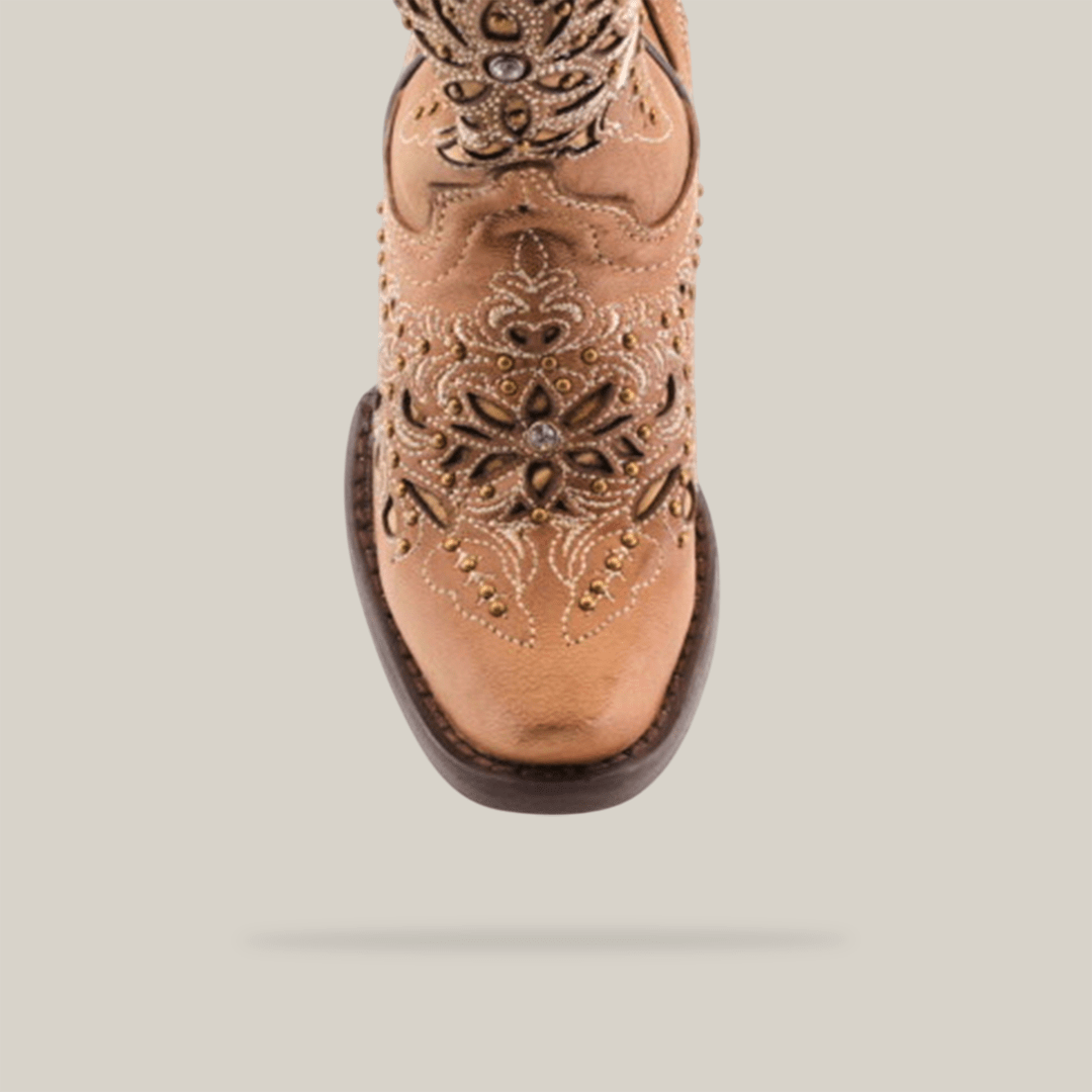 Kiara Crystals Fawn - Snip Toe - Gomez Western Wear