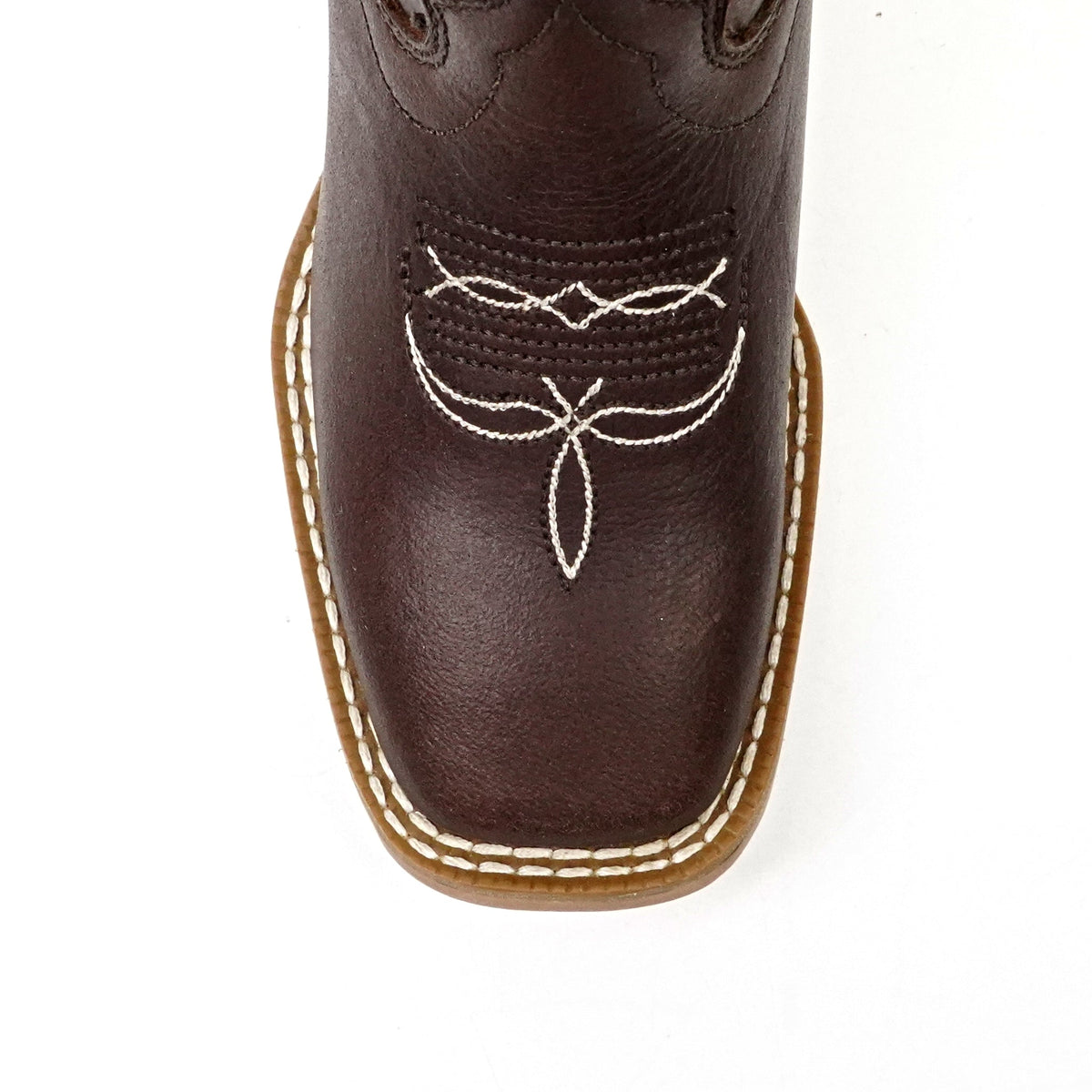 Kids Brown Leather Boots - Slip-Resistant Sole - Square Toe (TCK016) - Gomez Western Wear