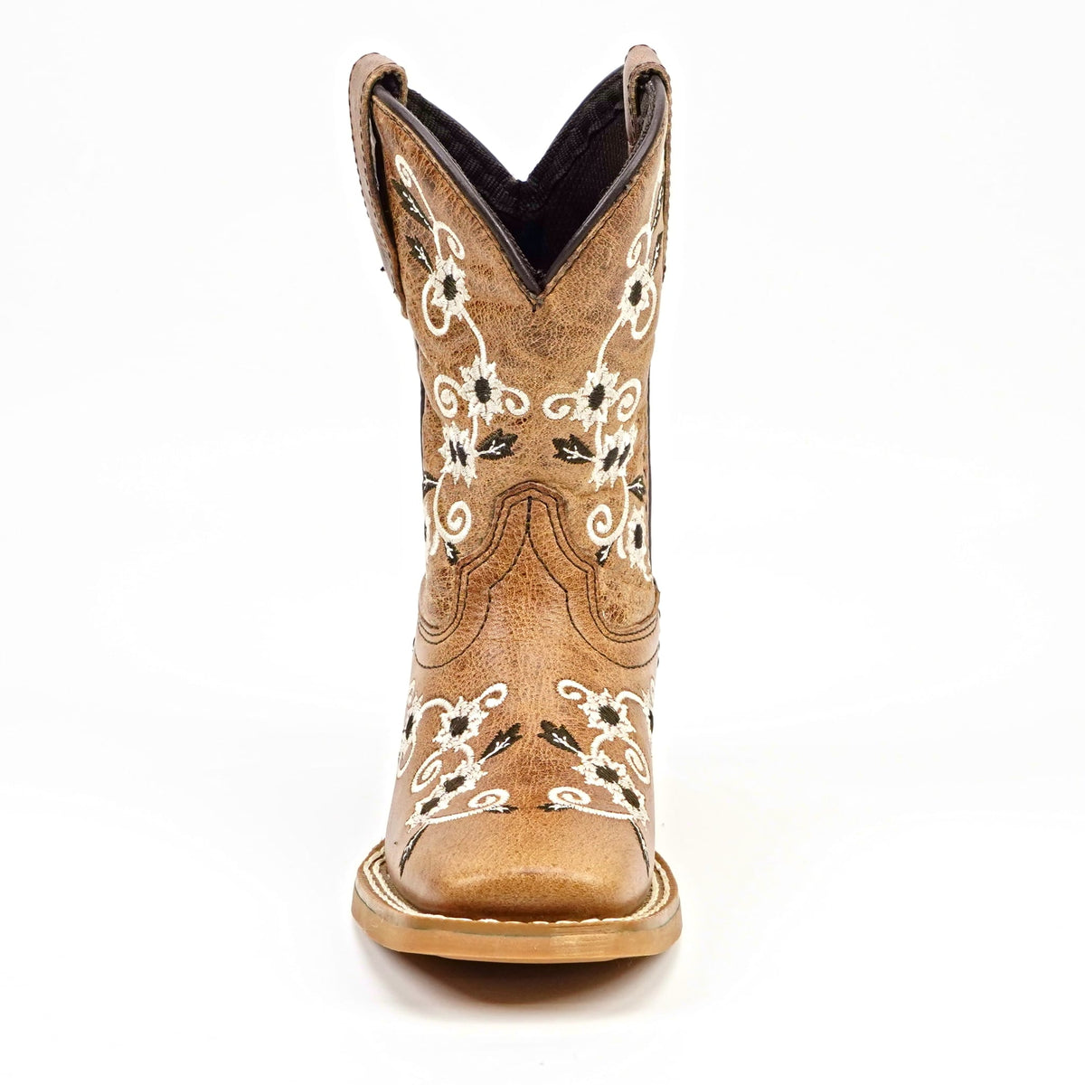 Kids Cowboy Boots - Brown - Square Toe (TCK018) - Gomez Western Wear