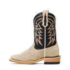 Kids Khaki Roughout Boots - Square Toe (E3002) - Gomez Western Wear