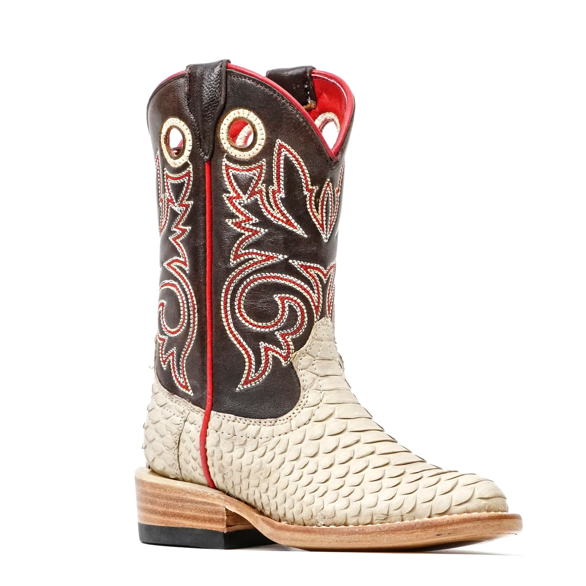 Kids Python Boots - Cappuccino - Roper Toe - Gomez Western Wear