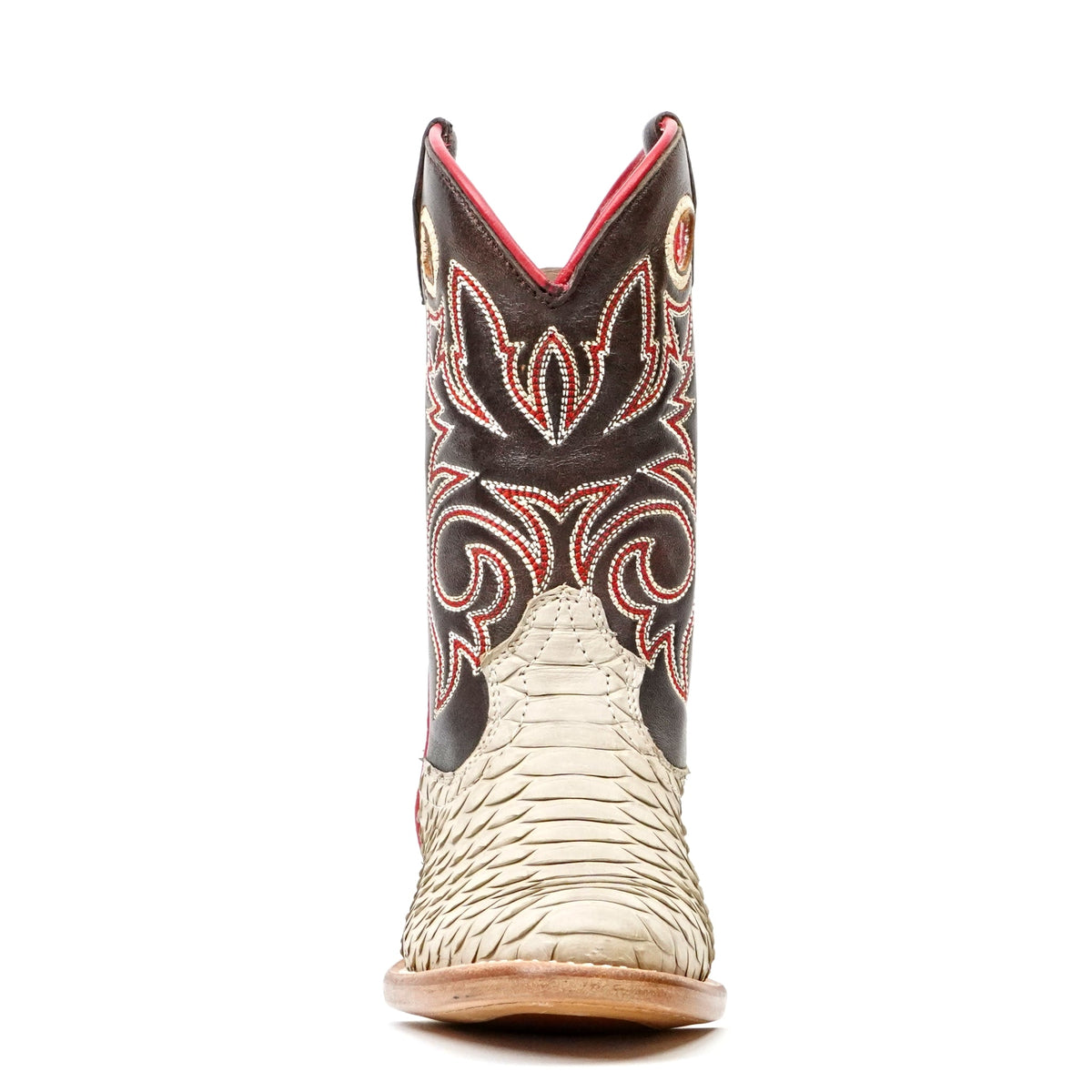 Kids Python Boots - Cappuccino - Roper Toe - Gomez Western Wear