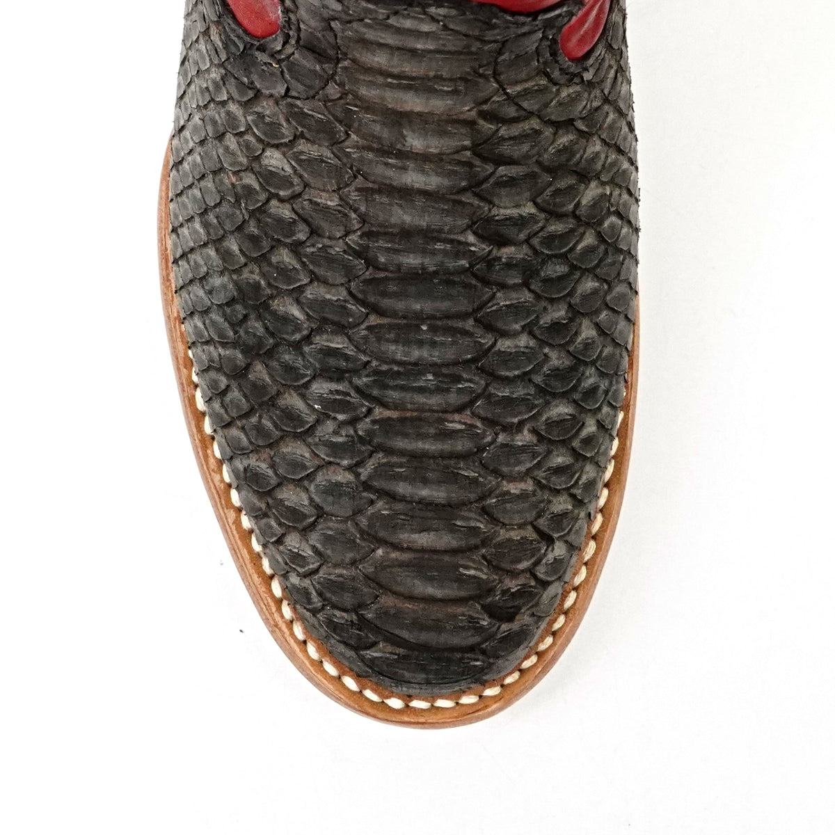 Kids Python Boots - Dark Matte Gray - Rodeo Toe - Gomez Western Wear