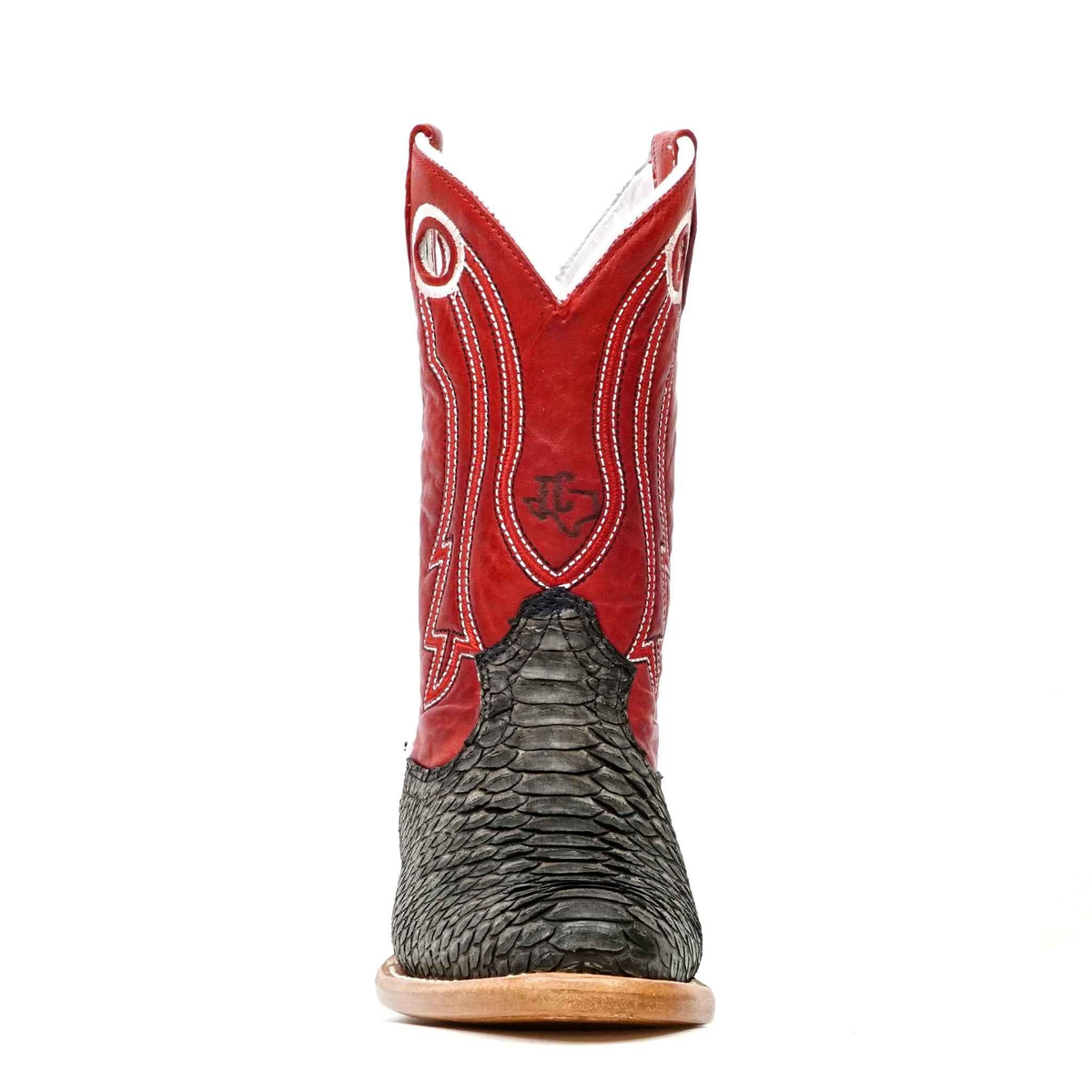 Kids Python Boots - Dark Matte Gray - Rodeo Toe - Gomez Western Wear