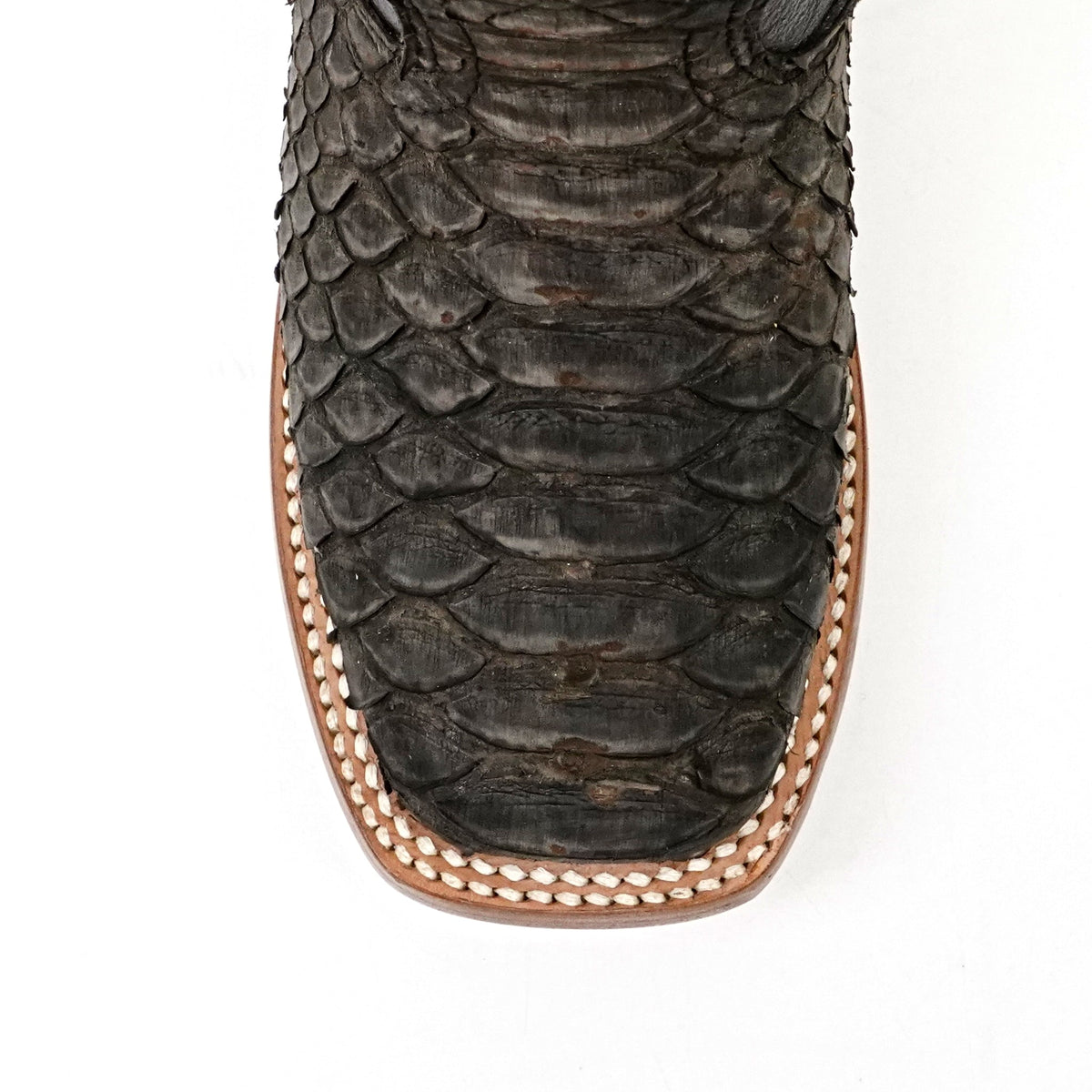 Kids Python Boots - Dark Matte Gray - Square Toe - Gomez Western Wear