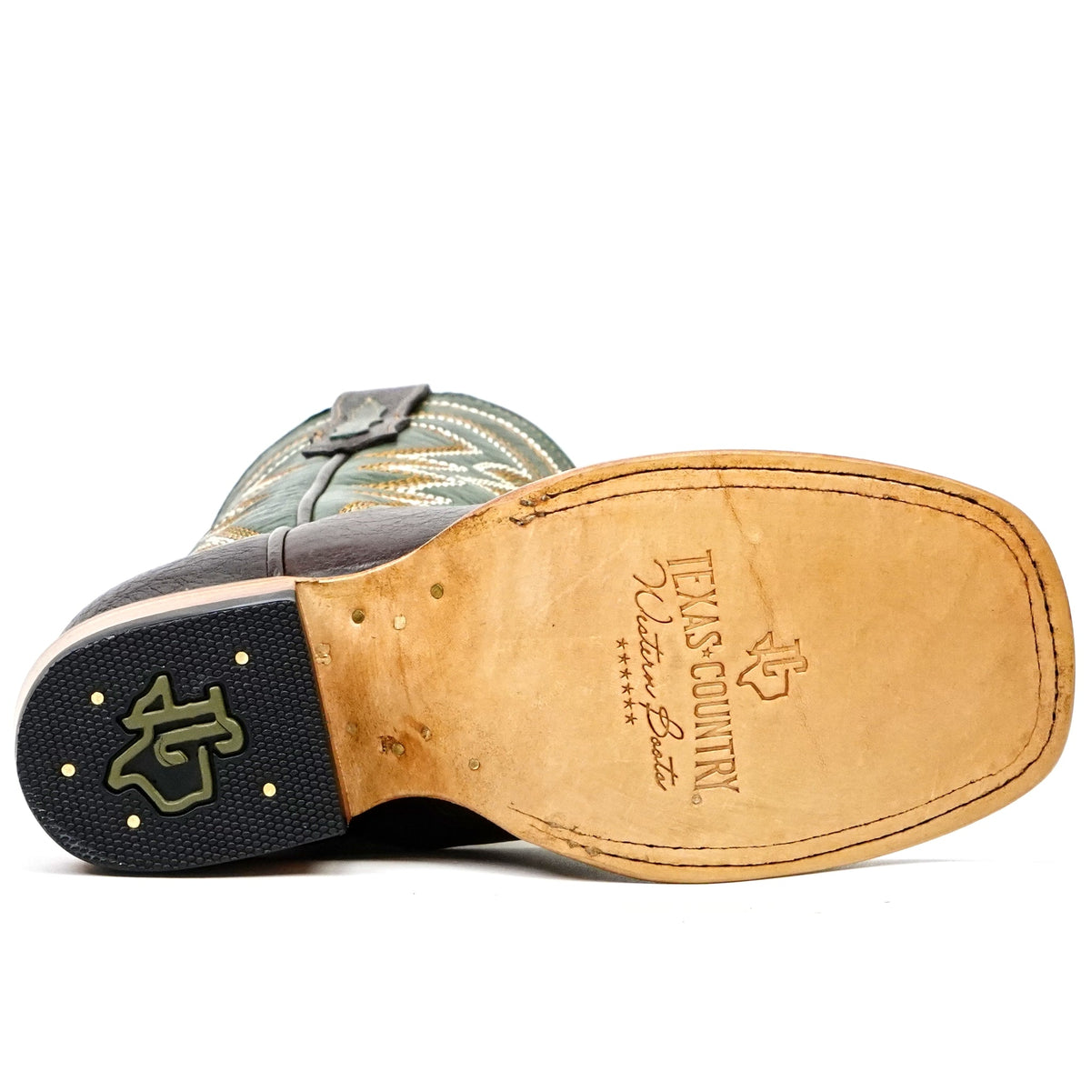 Kids Shrunken Choco Leather Boots - Square Toe (E3002) - Gomez Western Wear