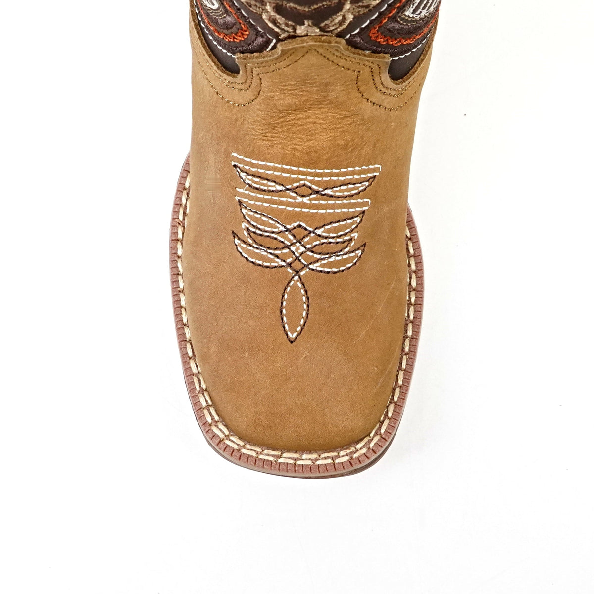 Kids Tan Roughout Boots - Double-Density Sole - Square Toe&nbsp; - Gomez Western Wear