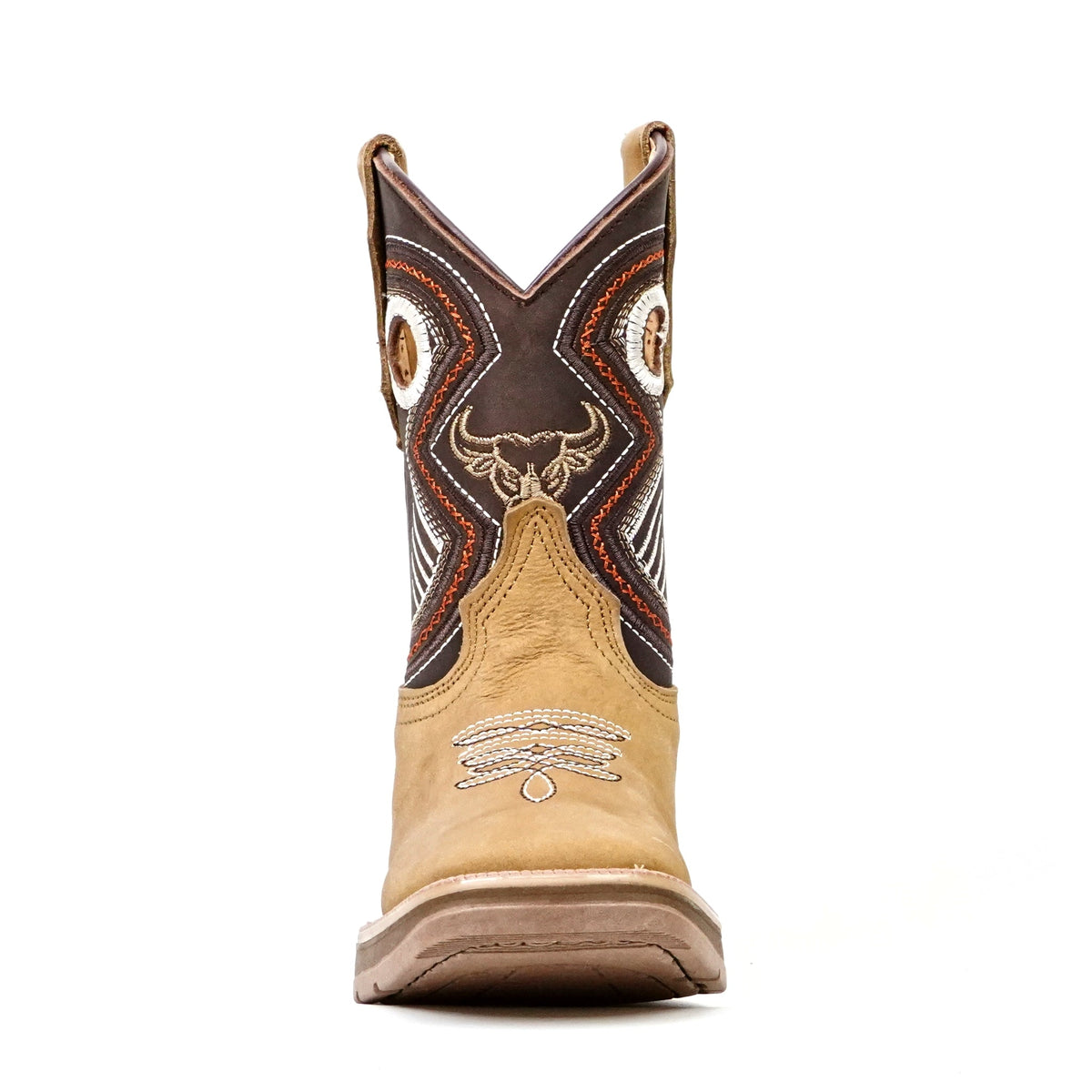Kids Tan Roughout Boots - Double-Density Sole - Square Toe&nbsp; - Gomez Western Wear