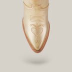 Linda Gold Tall Shaft Boots - Snip Toe - Gomez Western Wear
