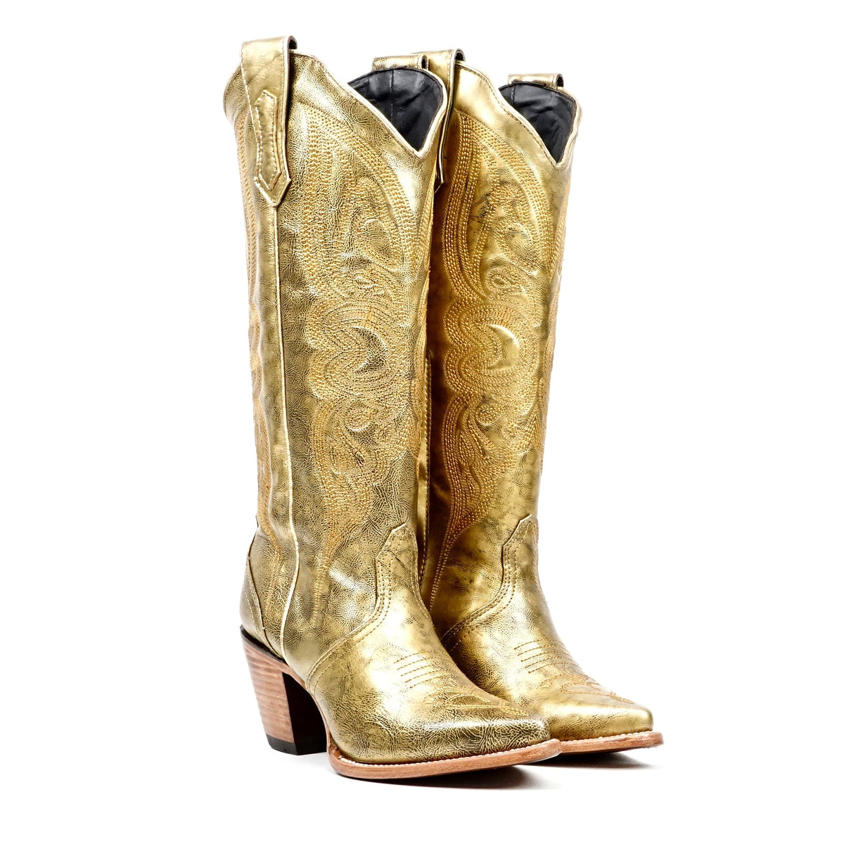 Linda Neo Gold Tall Shaft Boots - Snip Toe - Gomez Western Wear