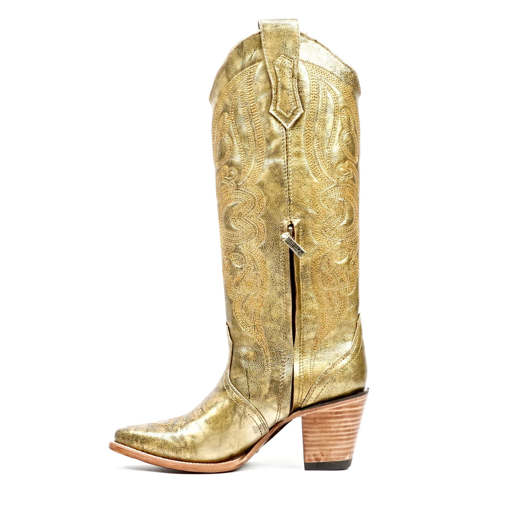 Linda Neo Gold Tall Shaft Boots - Snip Toe - Gomez Western Wear