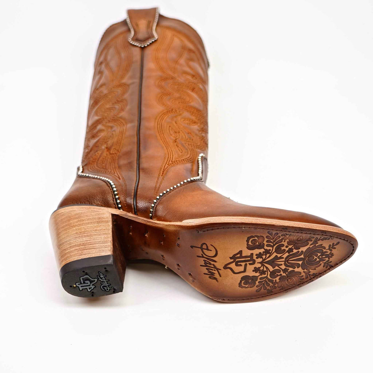 Linda Orange - Tall Shaft - J Toe - Gomez Western Wear